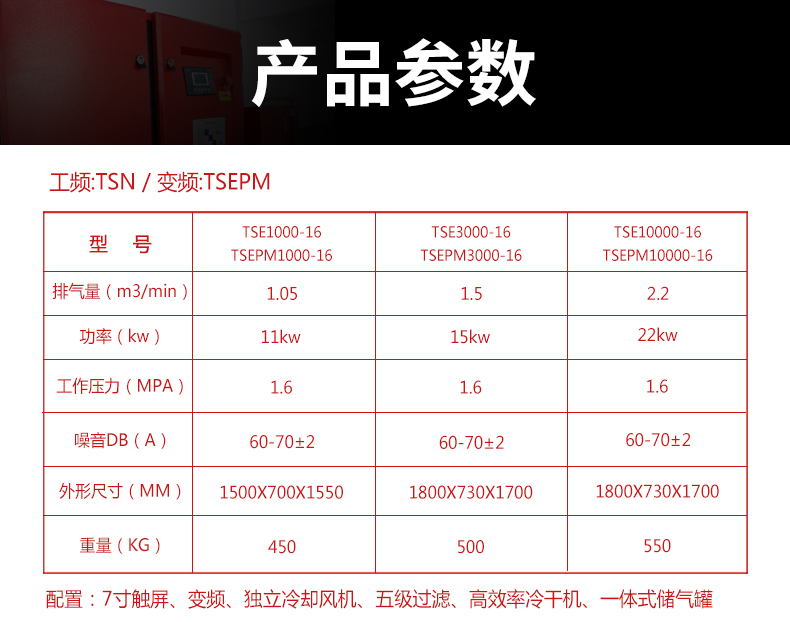 11KW16公斤激光切割空压机（第三代）(图3)