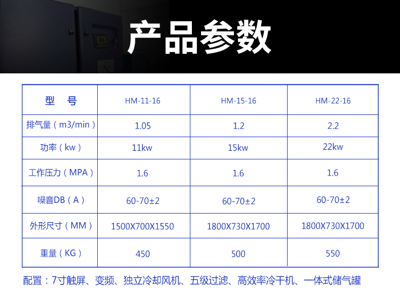 11KW10公斤激光切割空压机(图2)